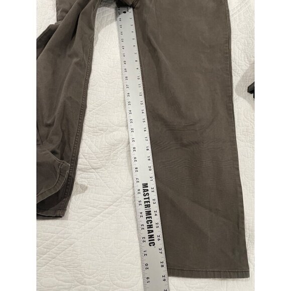 Carhartt Men' 38x30 cargo relaxed fit color dark khaki pants - Picture 8 of 9